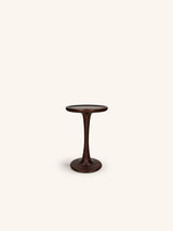 Bruin – SERAPH - table d'appoint - bois de frêne - DIA 31 x H 42 cm - brun foncé