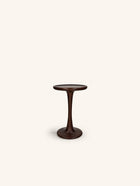 SERAPH - side table - ash wood - DIA 31 x H 42 cm - dark brown
