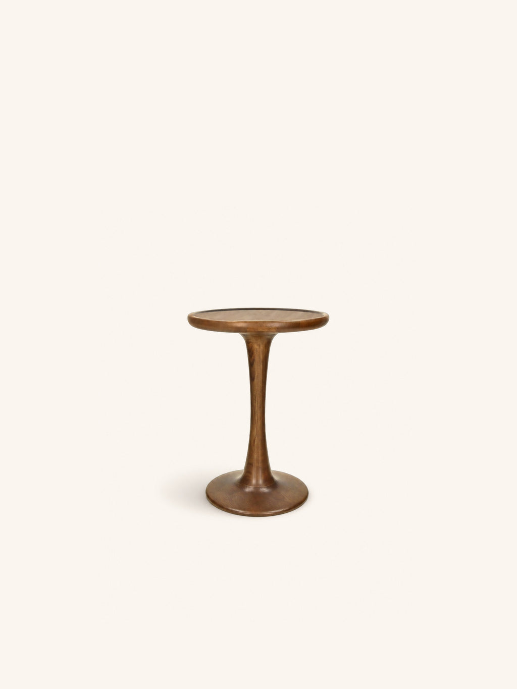 SERAPH - bijzettafel - essenhout - DIA 31 x H 42 cm - naturel