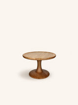 Beige – SERAPH - mesa de centro - madera de fresno - DIA 46 x H 36 cm - natural