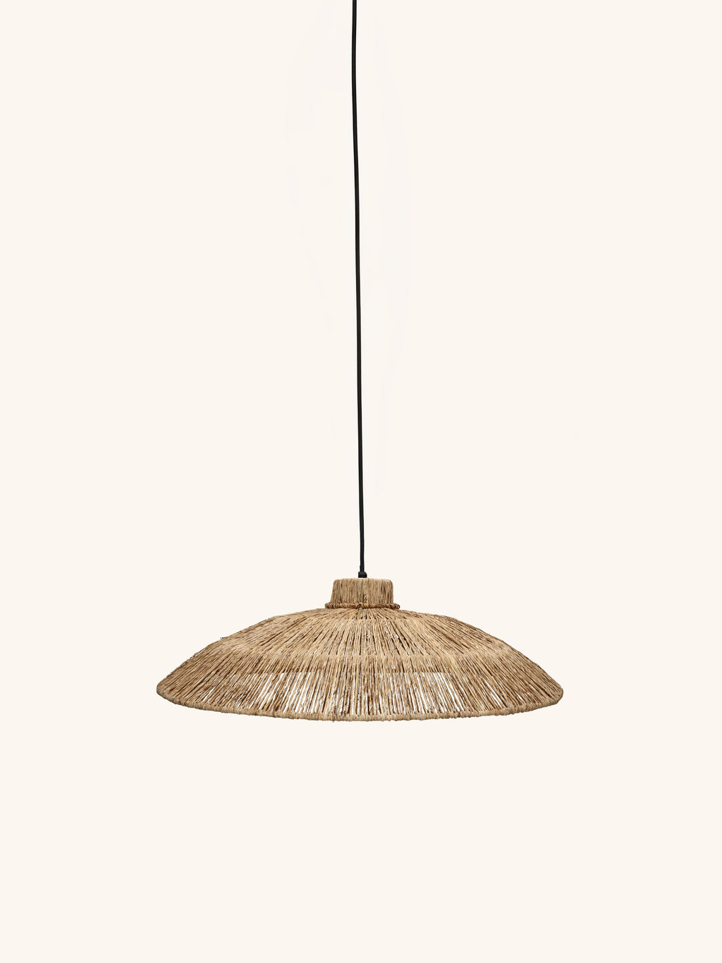 DOULI - hanglamp - jute - DIA 55 x H 12 cm - naturel