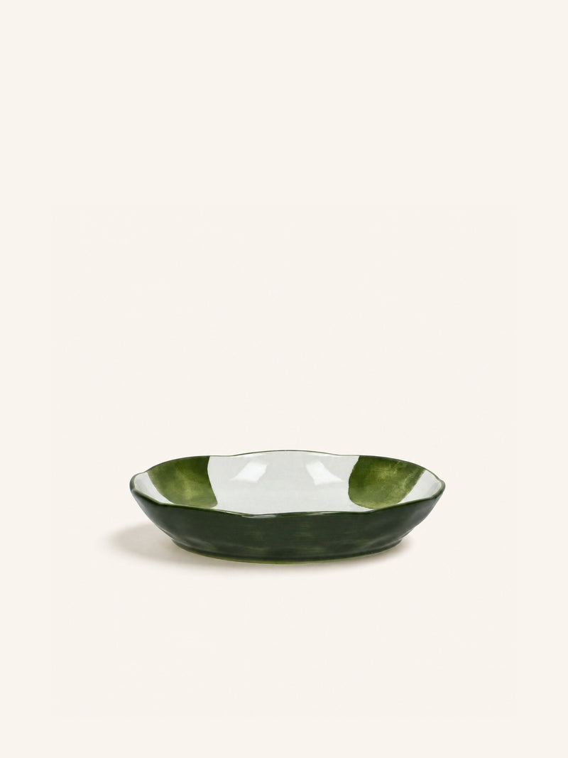 LABO - deep bowl - porcelain - L 12 x W 8,5 x H 9 cm - green