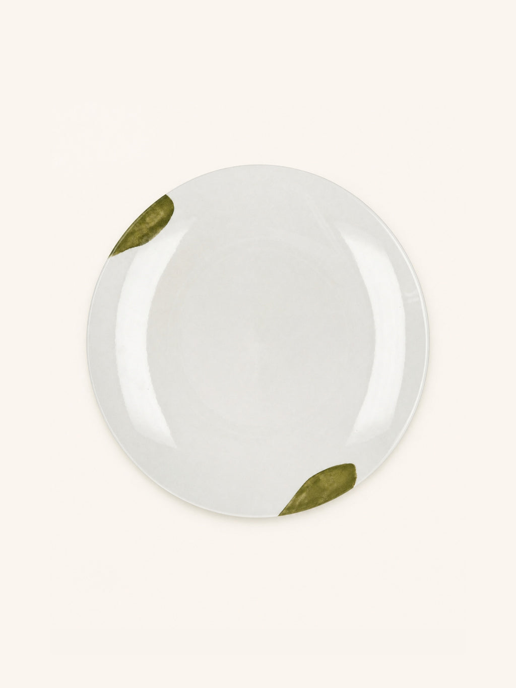 LABO - plato llano - porcelana - DIA 27 x H 2,5 cm - verde