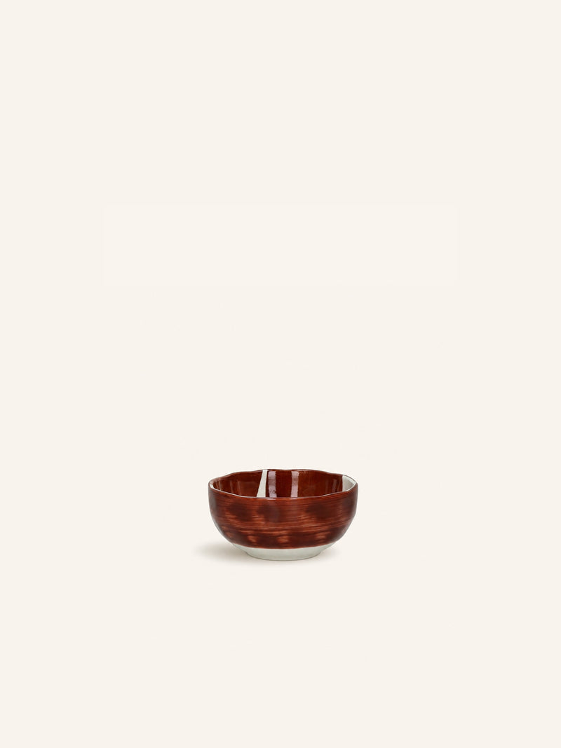 LABO - breakfast bowl - porcelain - DIA 11,2 x H 5,4 cm - rust