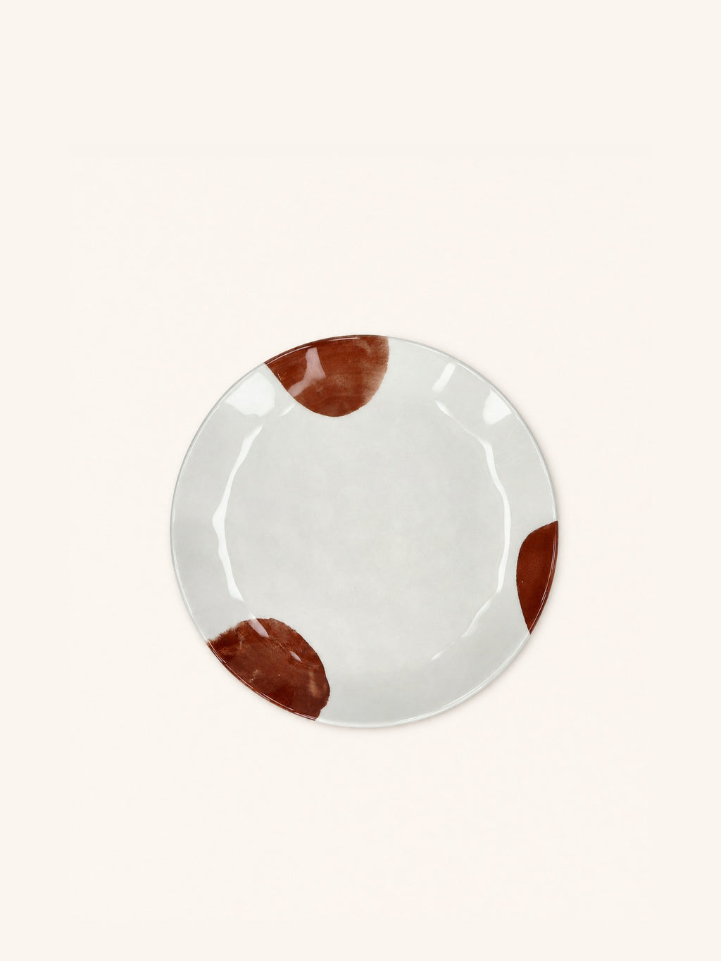 LABO - dessertbord - porselein - DIA 20,3 x H 2 cm - roest