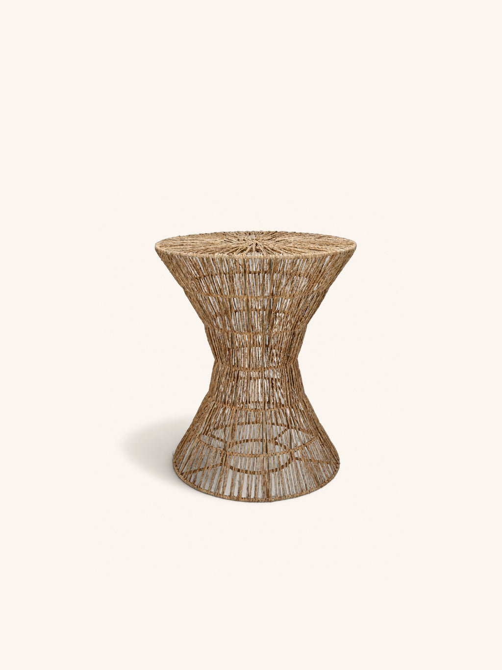 SABLIER - Beistelltisch - Jute - Durchmesser 38 x H 46 cm - naturfarben