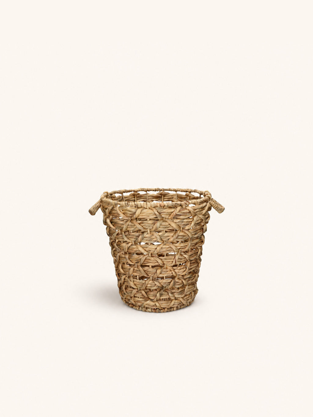 MIZU - basket - water hyacinth - DIA 38 x H 38 cm - natural