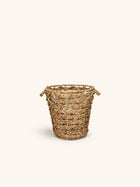 MIZU - basket - water hyacinth - DIA 38 x H 38 cm - natural