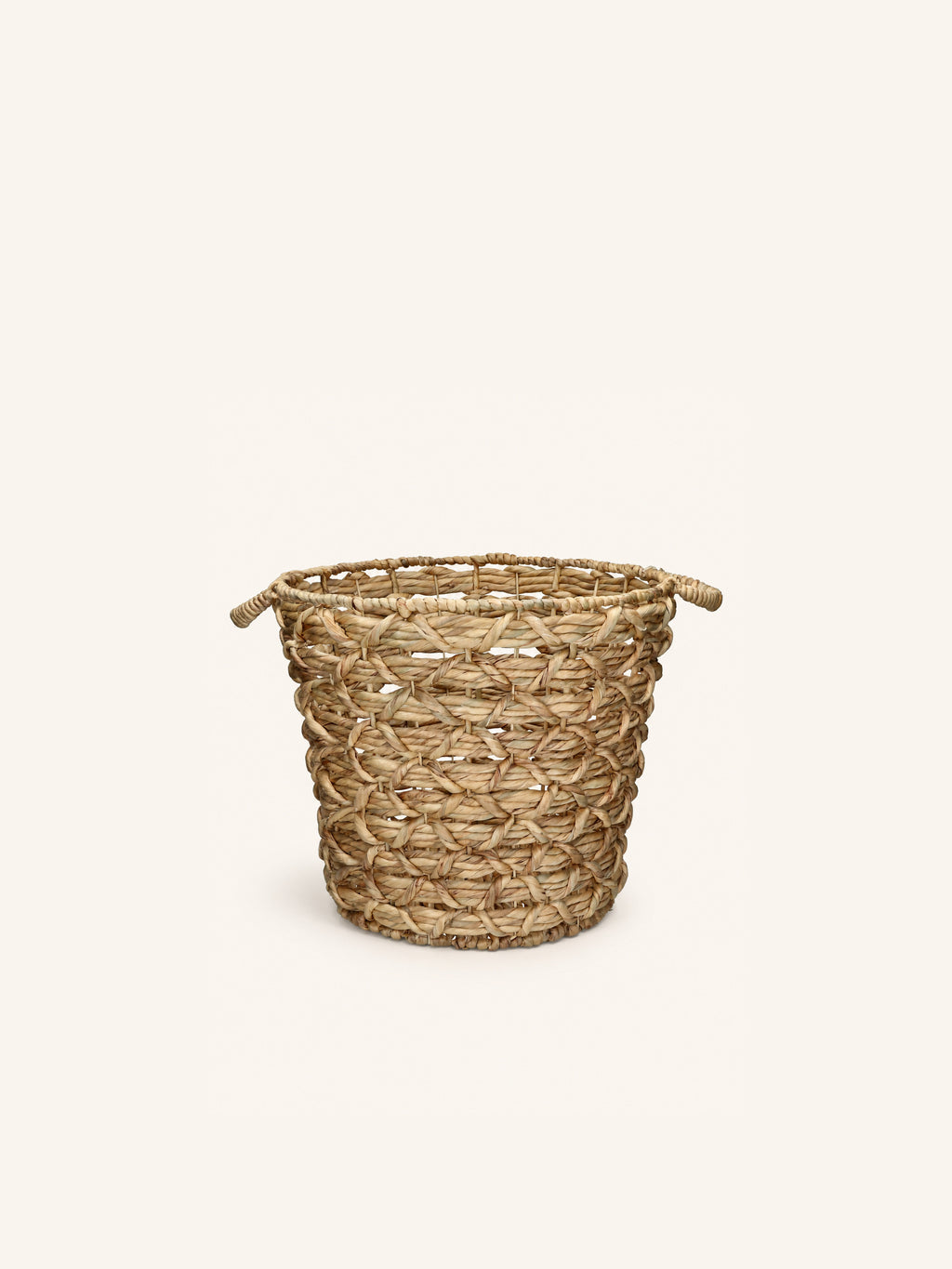 MIZU - basket - water hyacinth - DIA 46 x H 40 cm - natural
