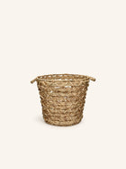MIZU - basket - water hyacinth - DIA 46 x H 40 cm - natural