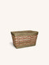 BADA - Korb - Seegras - L 48 x W 30 x H 28 cm - Rot