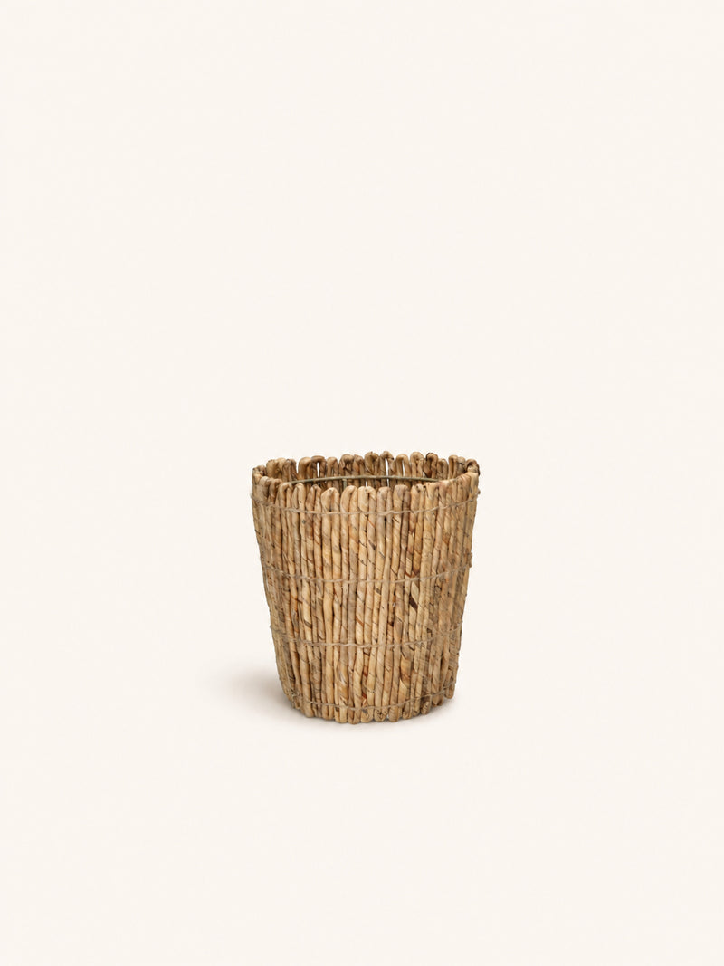 UMI - basket - water hyacinth - DIA 21 x H 20 cm - natural