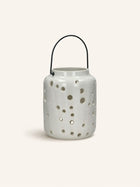 MIRILLA - lantaarn - aardewerk - DIA 16 x H 20 cm - wit