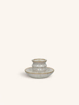 Wit – ILENA - portacandela - terracotta - DIA 15 x H 8,5 cm - bianco