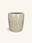 CASSEROLE - pot de fleurs - terre cuite - DIA 40 x H 40 cm - ivoire