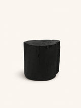 Zwart – BURNT BLACK - mesa de centro - poliresina - DIA 59 x H 52 cm - negro