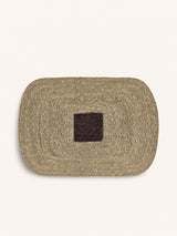 Bruin – QUADRI - set de table - herbe marine - L 50 x W 35 cm - chocolat