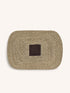 QUADRI - Platzset - Seegras - L 50 x W 35 cm - Schokolade