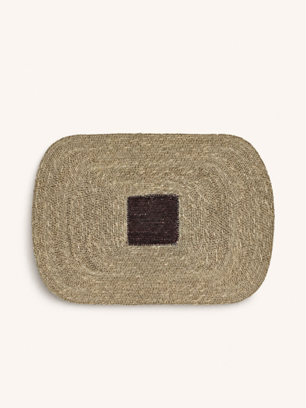 QUADRI - placemat - seagrass - L 50 x W 35 cm - chocolate