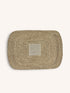 QUADRI - Platzset - Seegras - L 50 x W 35 cm - Haferflocken