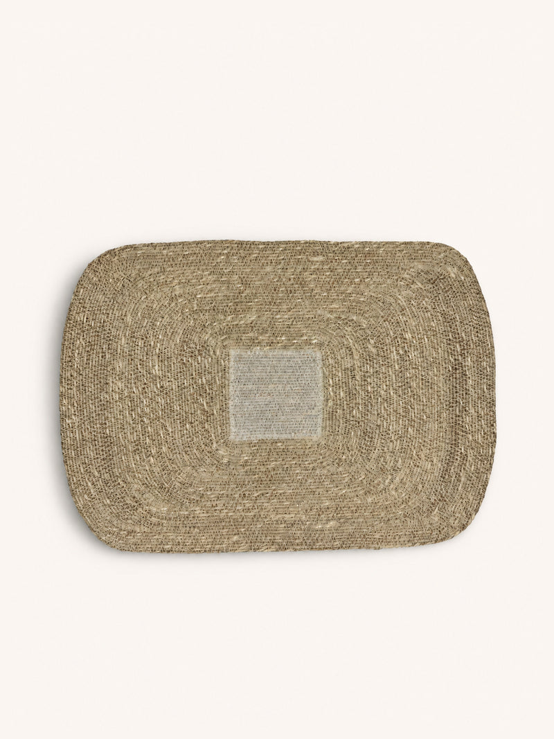 QUADRI - placemat - seagrass - L 50 x W 35 cm - oatmeal