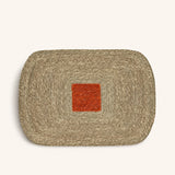 Oranje – QUADRI - Platzset - Seegras - L 50 x W 35 cm - Safran