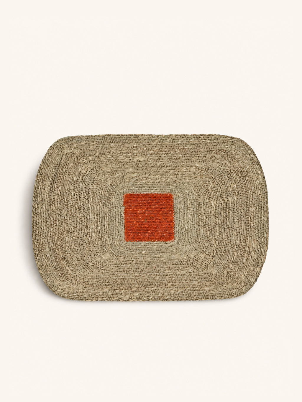 QUADRI - Platzset - Seegras - L 50 x W 35 cm - Safran
