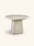 MAKURA - mesa - fibrocemento - DIA 115 x H 76 cm - blanco roto