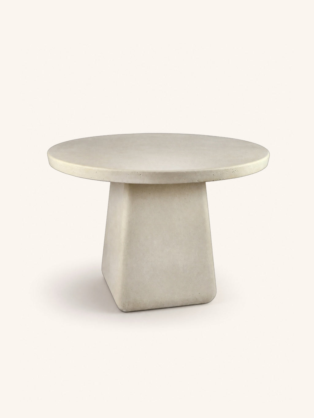 MAKURA - mesa - fibrocemento - DIA 115 x H 76 cm - blanco roto
