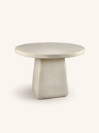MAKURA - mesa - fibrocemento - DIA 115 x H 76 cm - blanco roto