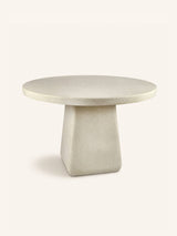 Wit – MAKURA - table - fibrociment - DIA 150 x H 76 cm - blanc cassé