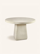 MAKURA - mesa - fibrocemento - DIA 150 x H 76 cm - blanco roto