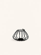 Zwart – WIRED - lantern - metal - DIA 24 x H 15 cm - black
