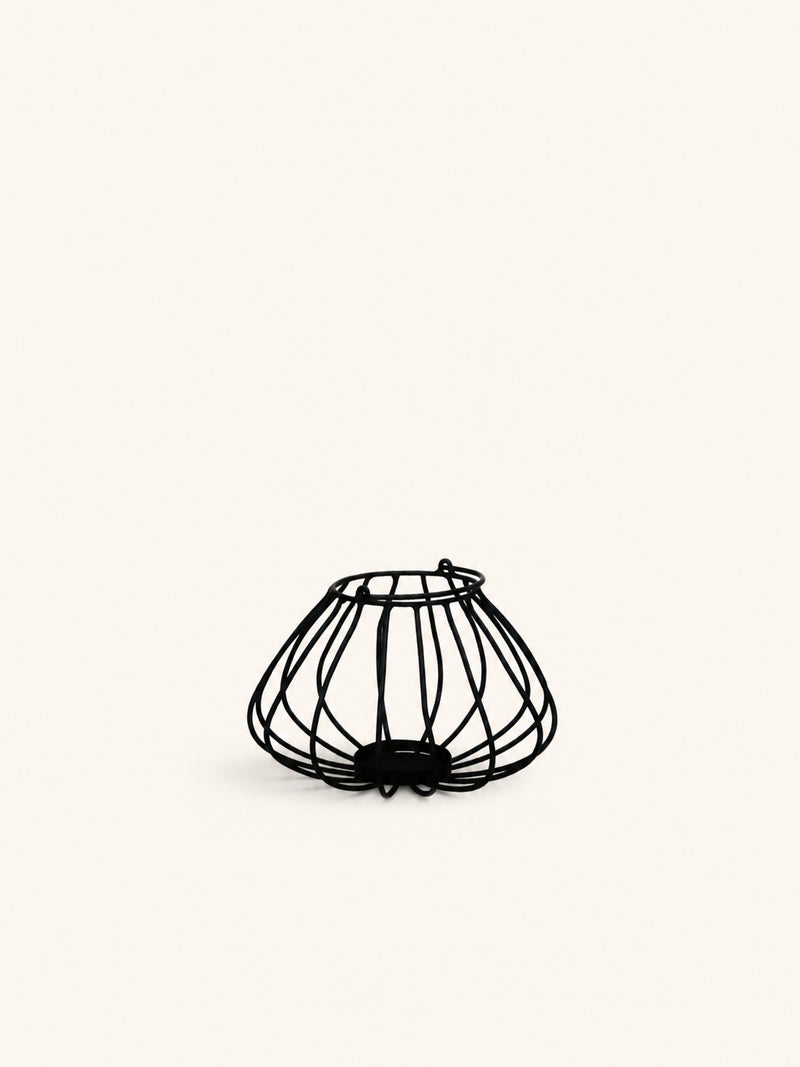 WIRED - lantern - metal - DIA 24 x H 15 cm - black