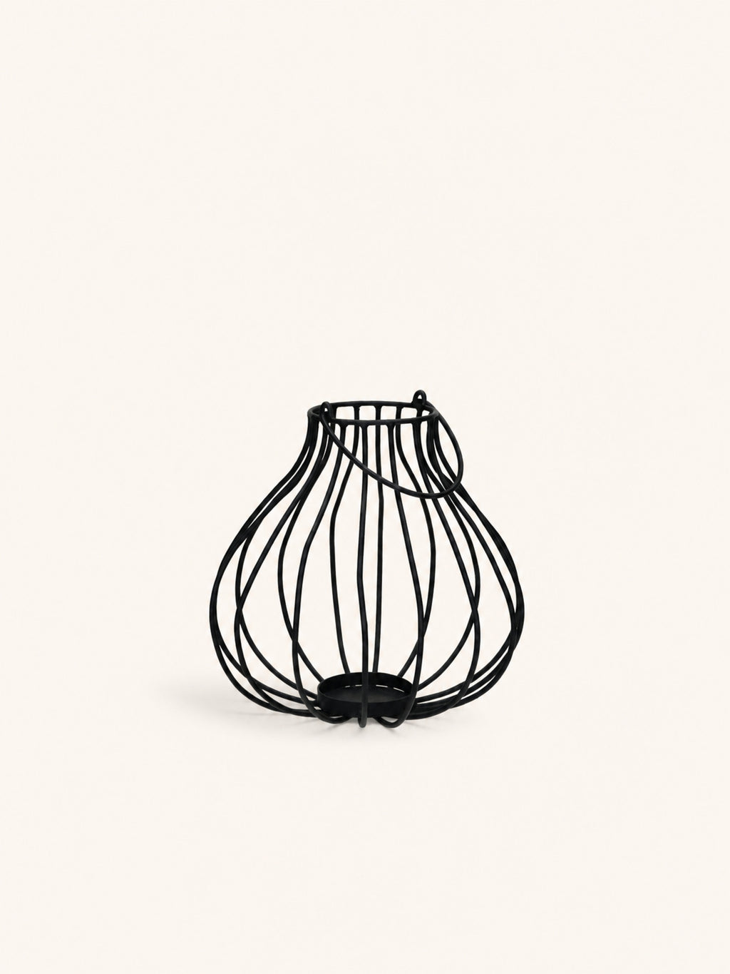 WIRED - lantern - metal - DIA 24 x H 23 cm - black