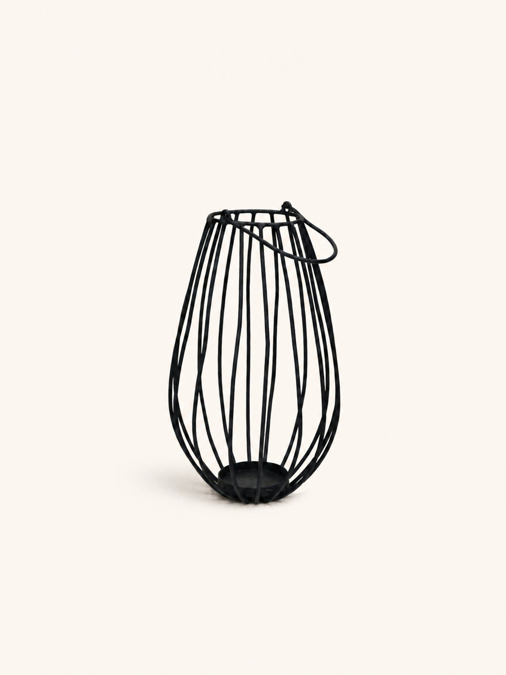 WIRED - lantern - metal - DIA 19 x H 30 cm - black