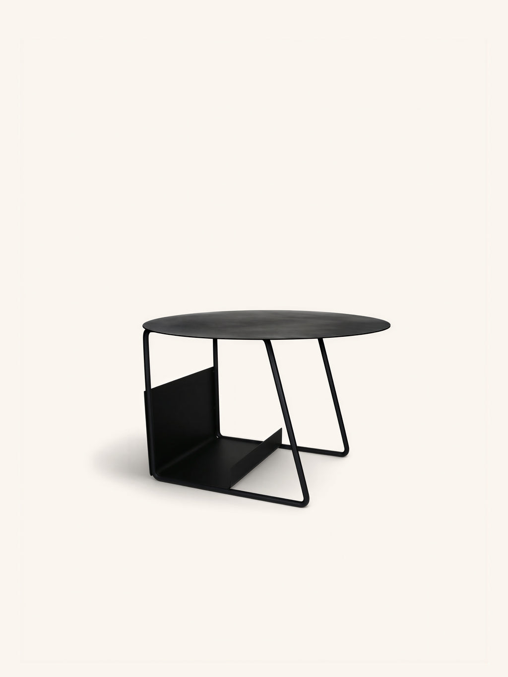 TILT - coffee table - metal - DIA 55 x H 35 cm - black