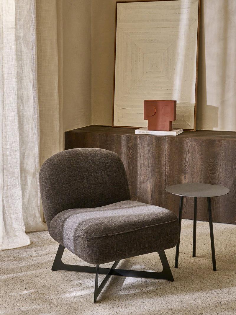 PONDERA - side table - metal - L 40 x W 40 x H 50 cm - black