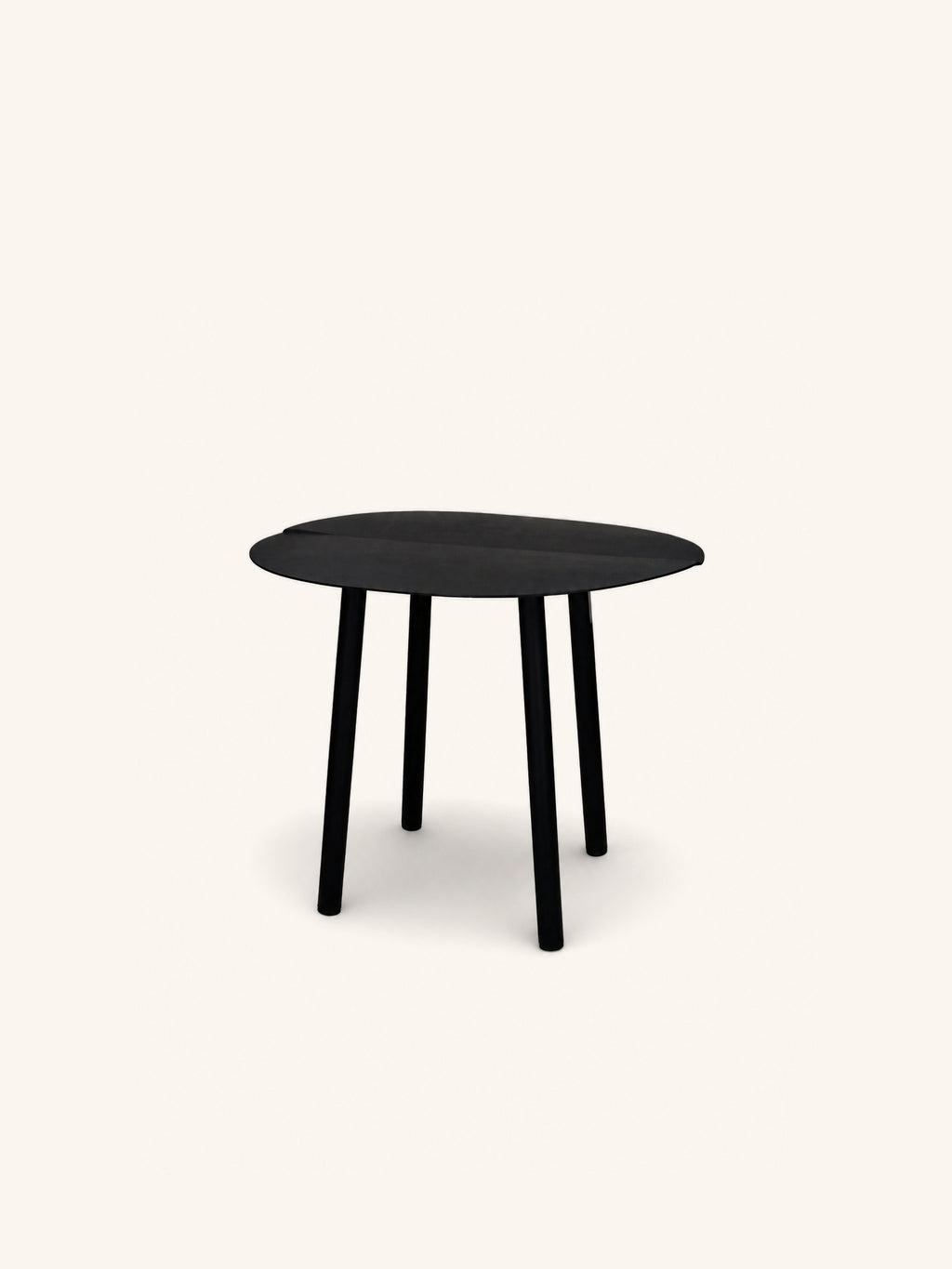 PONDERA - mesa auxiliar - metal - L 50 x W 50 x H 35 cm - negro