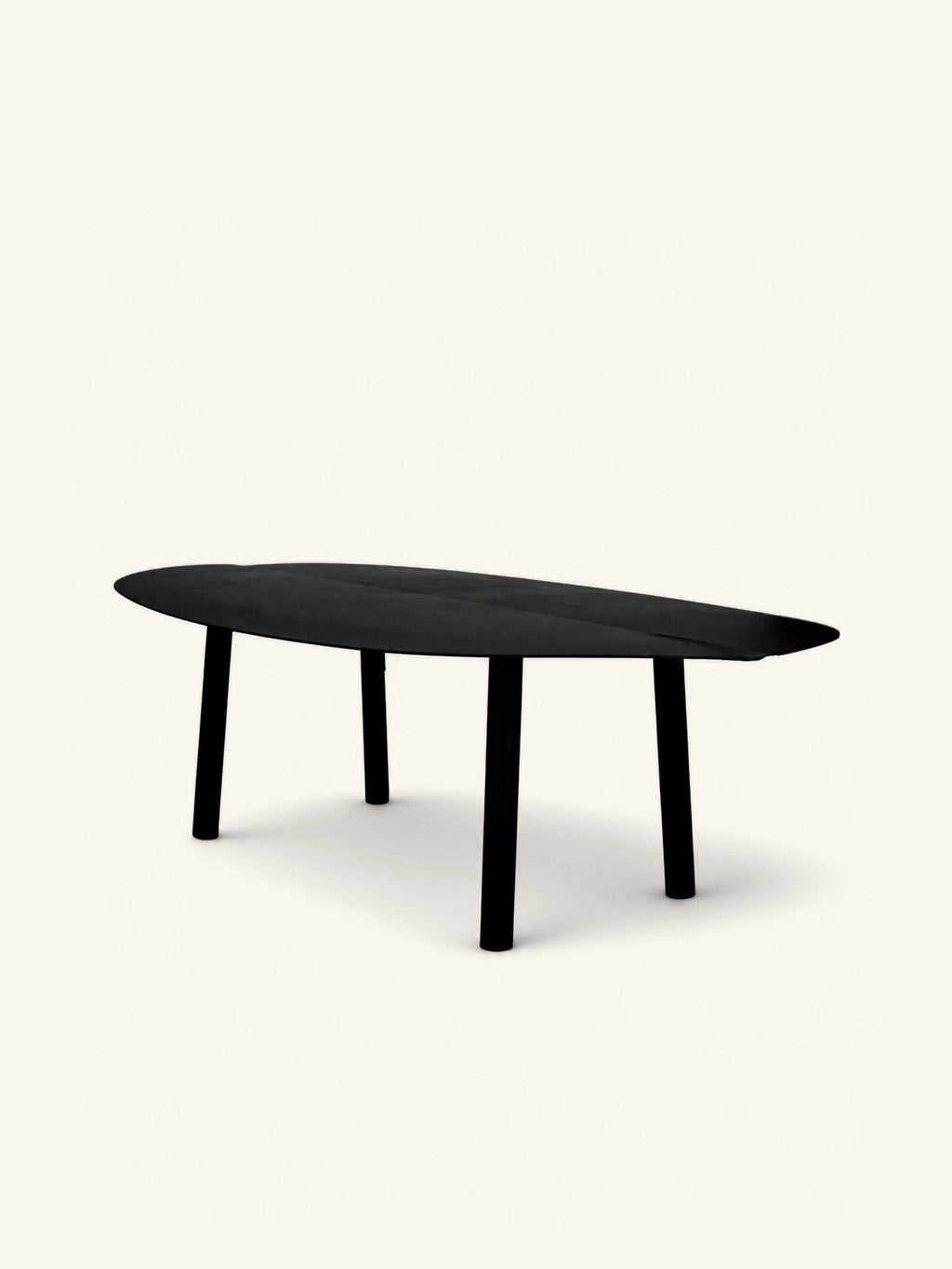 PONDERA - mesa de centro - metal - L 110 x W 60 x H 30 cm - negro