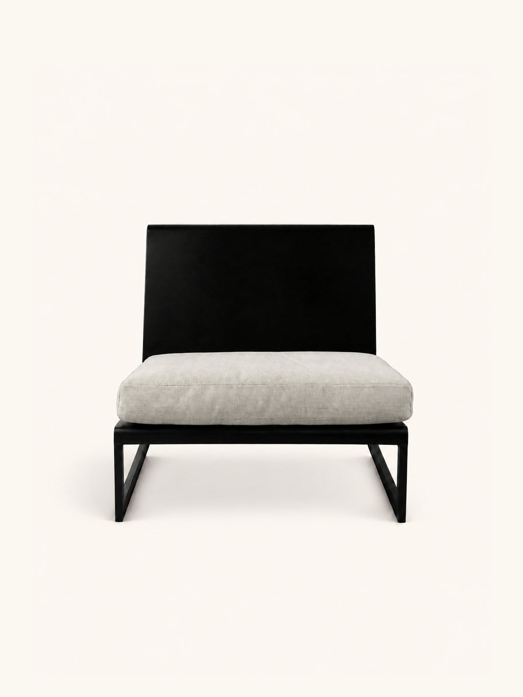 VANTA - lounge chair - metal - L 72 x W 67 x H 73 cm - black