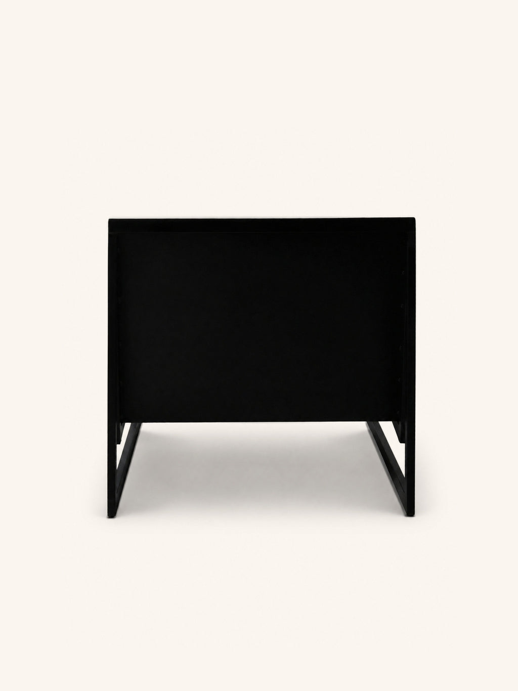 VANTA - lounge chair - metal - L 72 x W 67 x H 73 cm - black