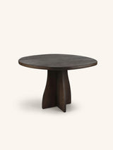 Bruin – MESA - tavolo - rovere - DIA 120 x H 76 cm - marrone scuro