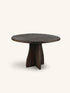 MESA - table - oak - DIA 120 x H 76 cm - dark brown