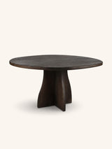 Bruin – MESA - tavolo - rovere - DIA 150 x H 76 cm - marrone scuro