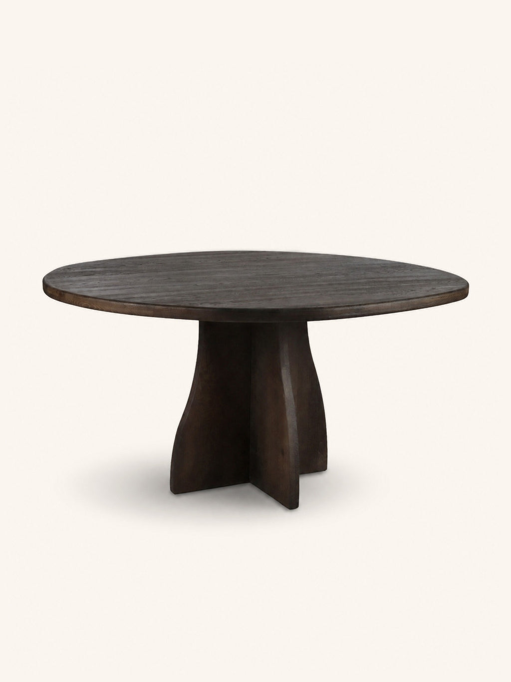 MESA - table - oak - DIA 150 x H 76 cm - dark brown