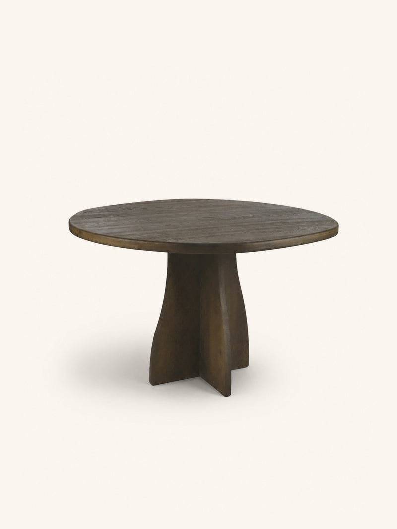 MESA - table - oak - DIA 120 x H 76 cm - walnut