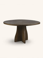 MESA - table - oak - DIA 150 x H 76 cm - walnut