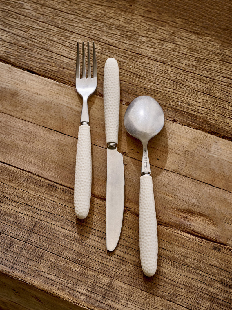 CEZANNE - set/16 cutlery set 18/0 - stainless steel - off-white