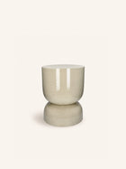 MIMEA - Hocker - Aluminium - DIA 36 x H 46 cm - Elfenbein